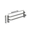 Versatile No-drill Space Aluminum Towel Rack In Stylish Gun Grey For Your Bathroom