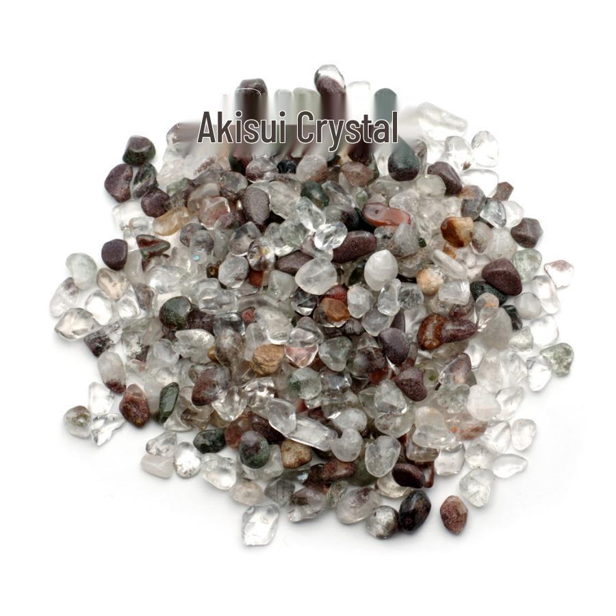 Natural Red Green Phantom Crushed Crystal Stones for DIY Projects