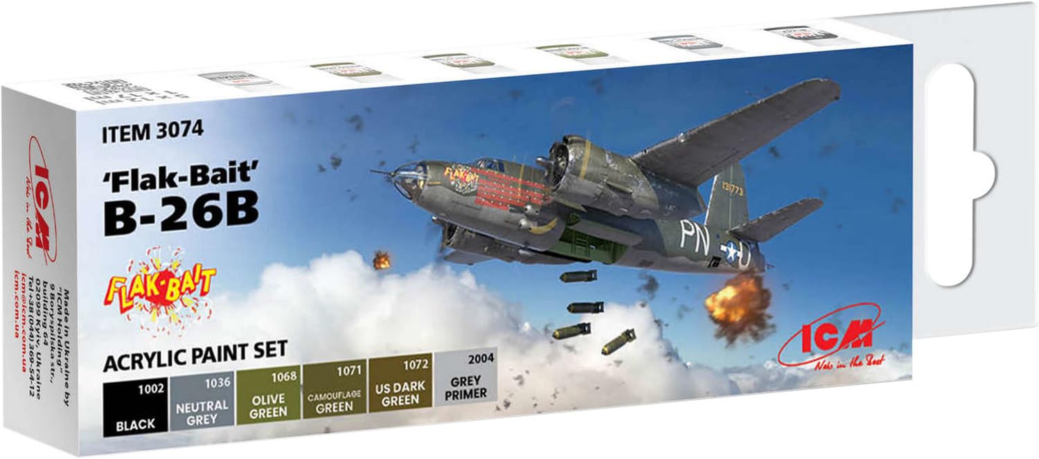 

ICM Flak Bait Acrylic Paint Set, Model Paint 3074