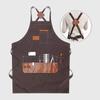 Custom Logo Canvas Apron for Art Students and Coffee Shop Staff