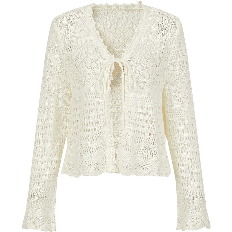 Anna Co Relaxed Beach Crochet Knit Cardigan XL