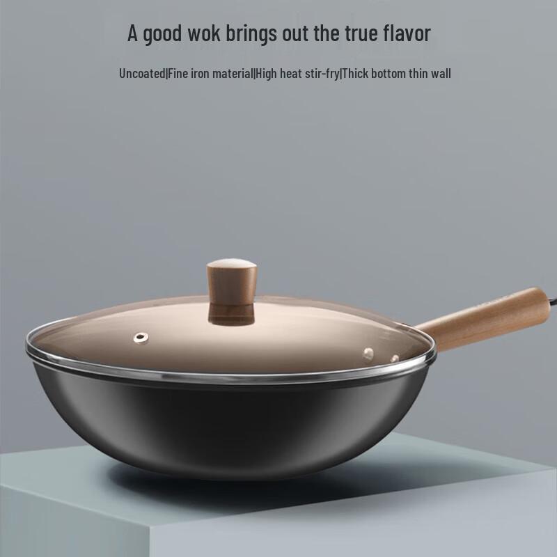 Kangbach 32cm Fine Iron Wok