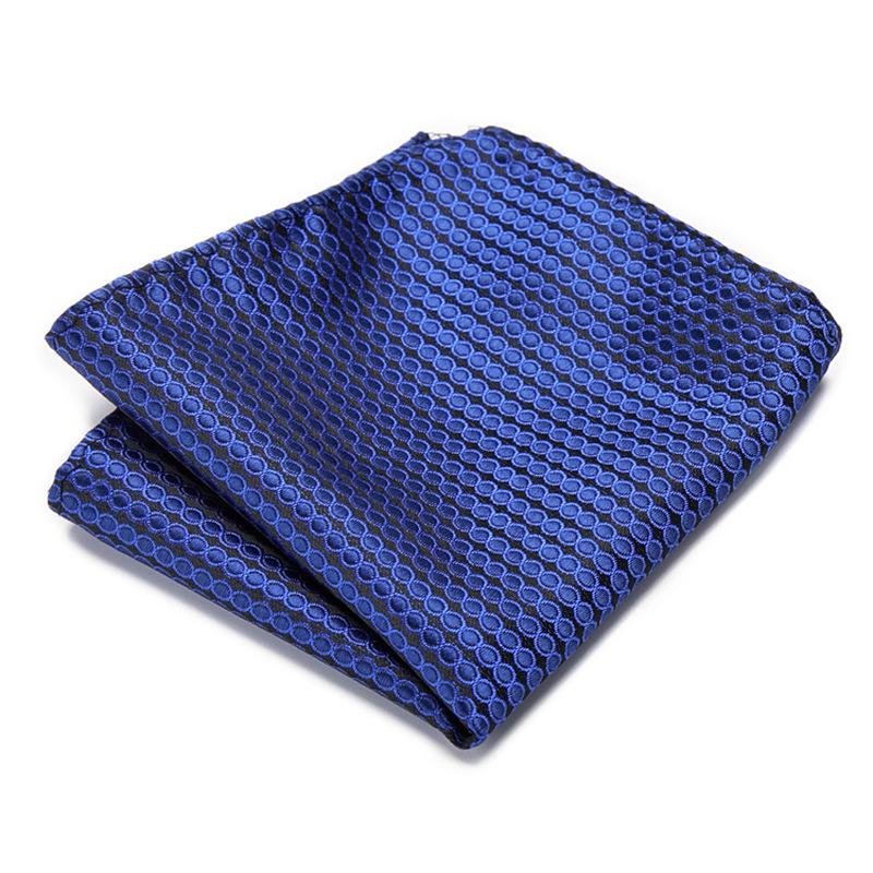 Men's Striped Jacquard Pocket Square for Weddings and Business Suits