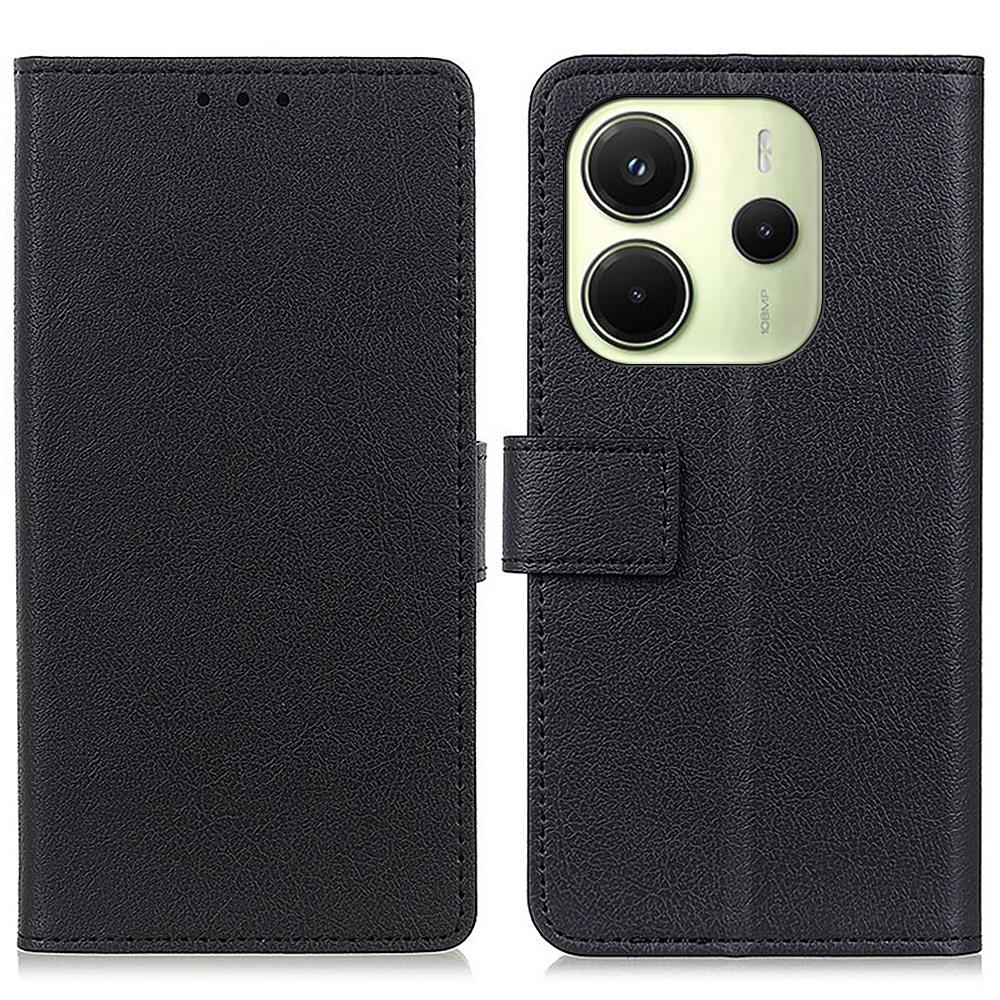 For Xiaomi Redmi Note 14 4G (164.84mm) Case PU Leather Stand Wallet Phone Cover