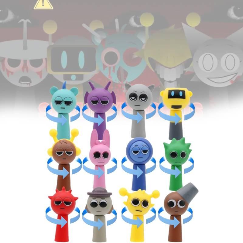 Sprunki The Character Model Toy Head Can Spin Cute Children Holiday Figures Gift