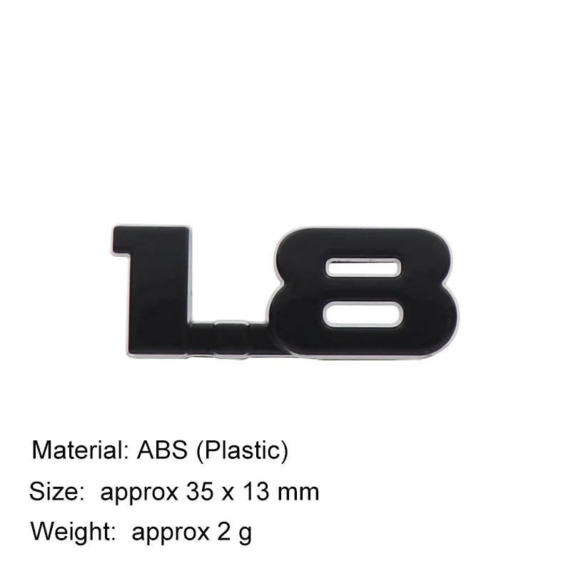 3D Premium ABS Car Sticker 1.8 Letter Body Emblem Decal Exterior Decoration
