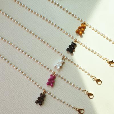Damen Quasten Haribo Maskenband Halskette