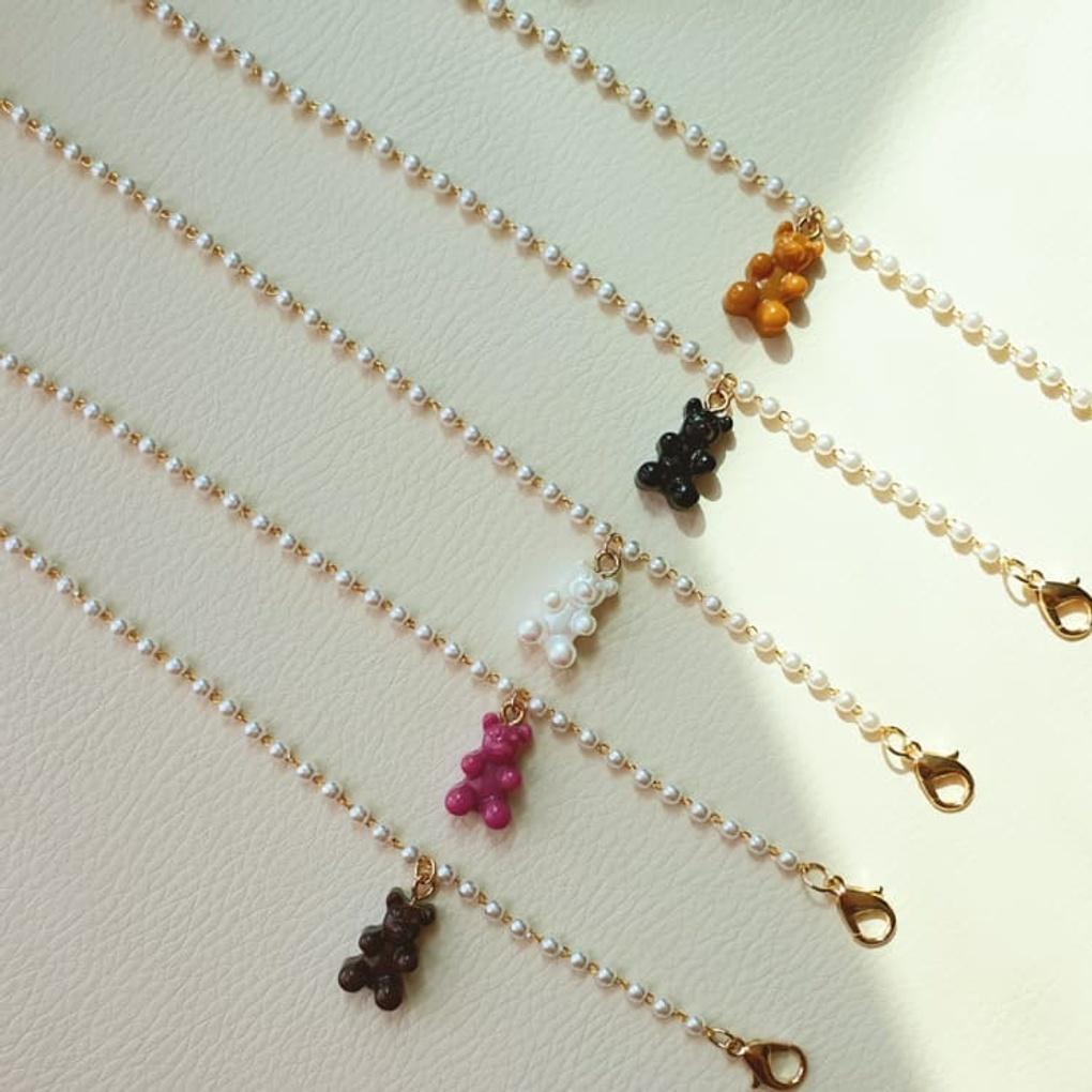 Women's Tassel Haribo Mask Strap Necklace