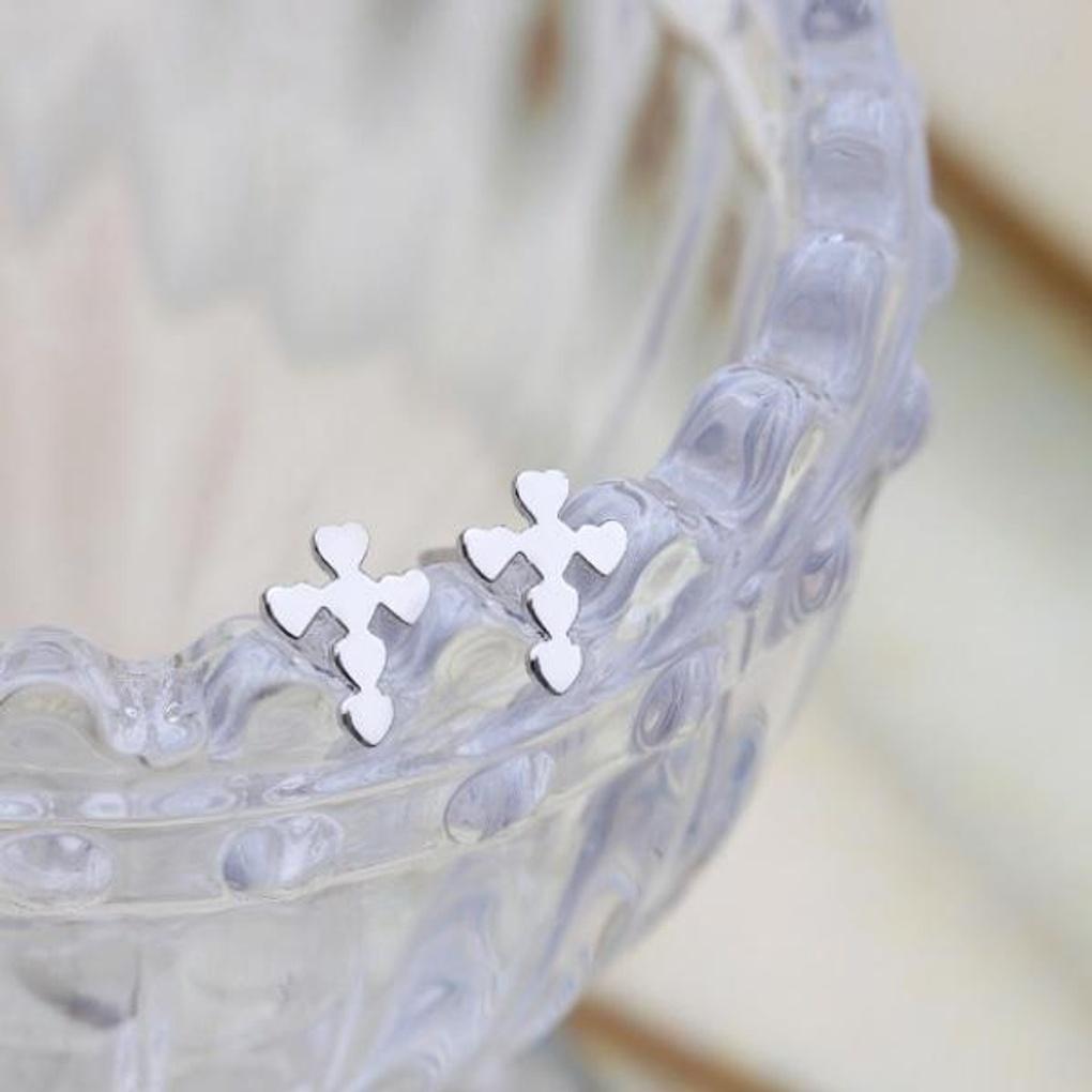 Women's Daily Accessory Heart Cross Earrings