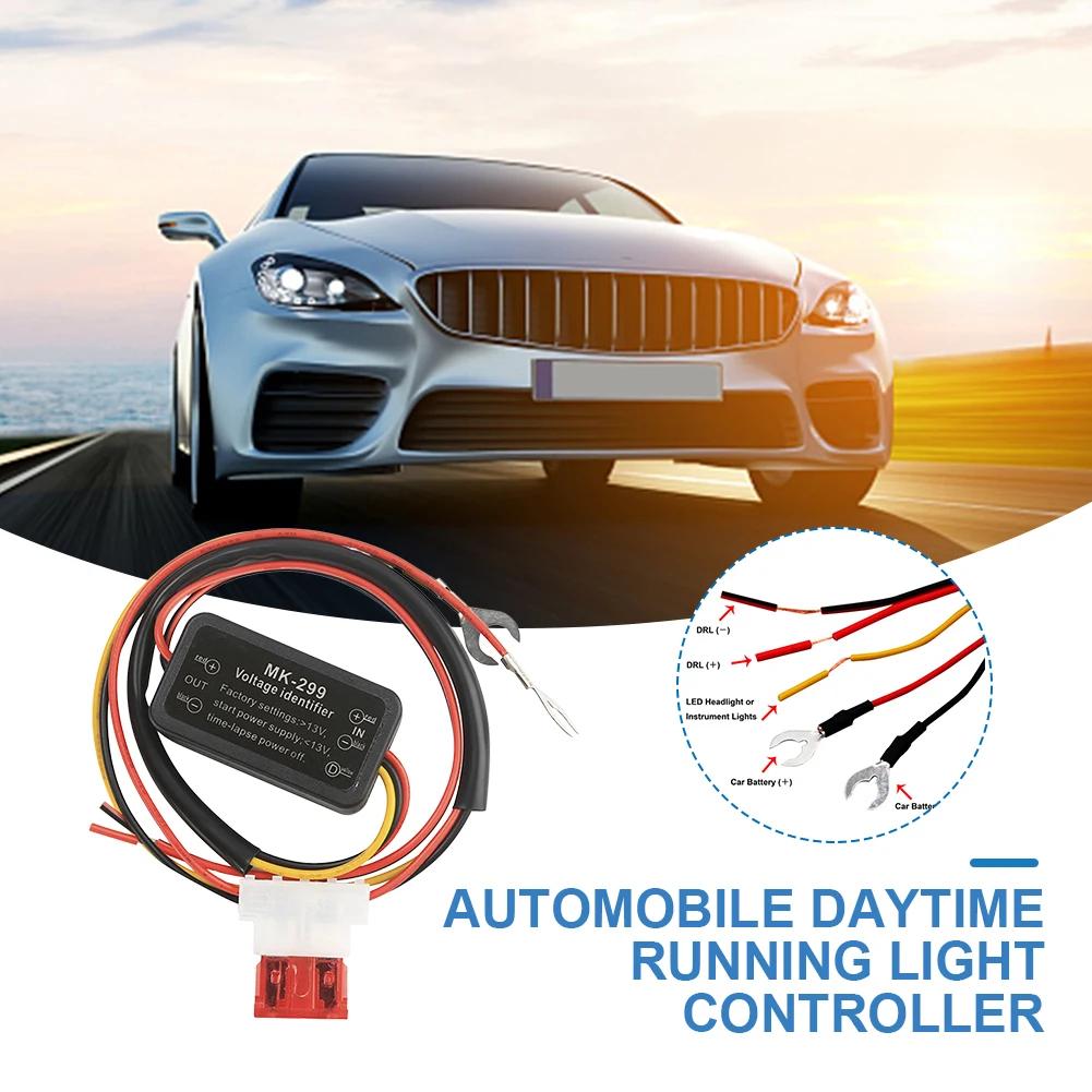 12V-24V Car LED DRL Controller 30W Auto Daytime Running Light Relay Harness Dimmer On/Off Fog Light Controller Car Accessories
