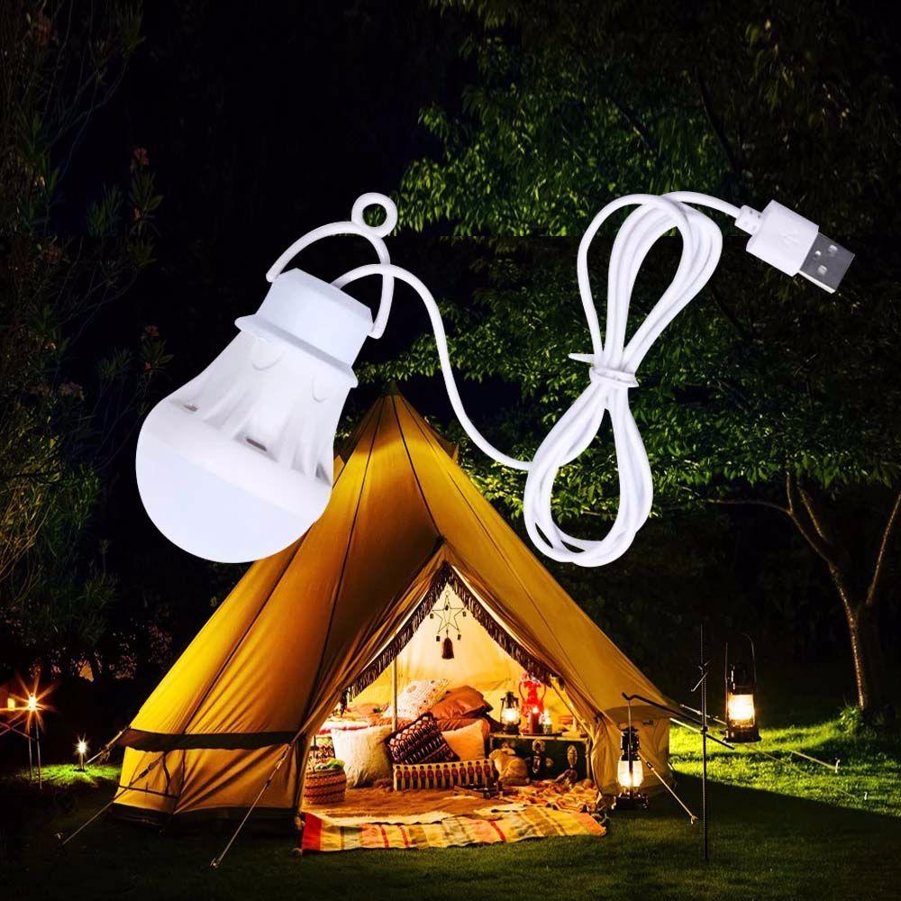 Lighting Night Light Camping Lantern Lantern Camping Lights USB Lamp 1.2m USB Bulb Tent Lights