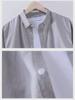 Men's White Long-Sleeve Linen Shirt - Casual Spring/Summer Lapel Style