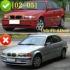 Grilă Rinichi Față Mașină Grilă Negru Lucios Lame Duble Capotă Grilă Racing pentru BMW Seria 3 E46 4 Uși 2002-2005 Înlocuire Auto