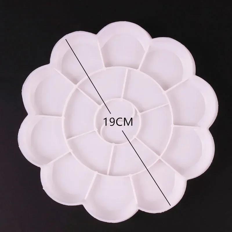 New 4 Size Plastic Palette Art Alternatives Tray Artist Watercolor School Supplies for Acrylic Oil Propylene Gouache Craft DIY