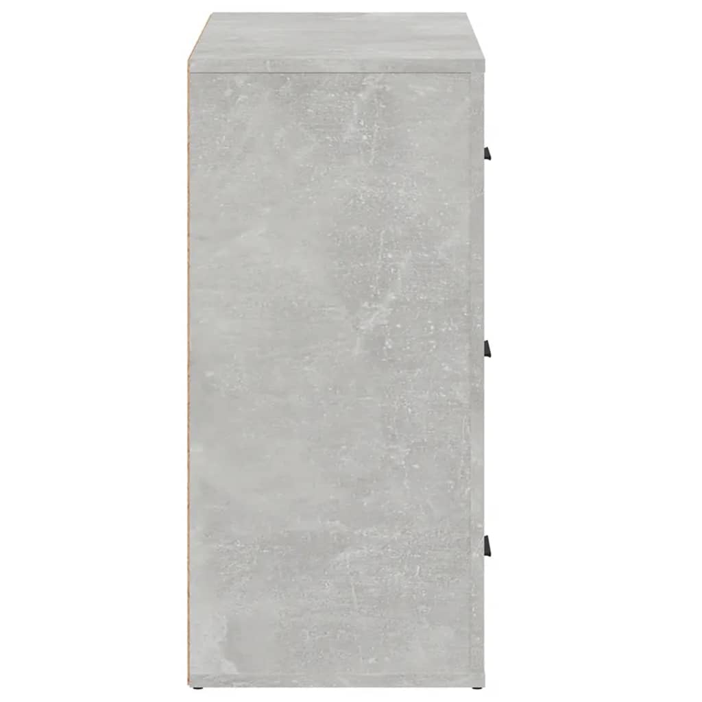 Vidaxl Cabinet, Concrete Grey, 80X33X70 Cm, Wood-Based Material