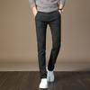 Summer New Casual Trousers Male Slim Korean Version of The Trend of Grinding Cotton Linen Trousers Men's Youth Small Straight Trousers