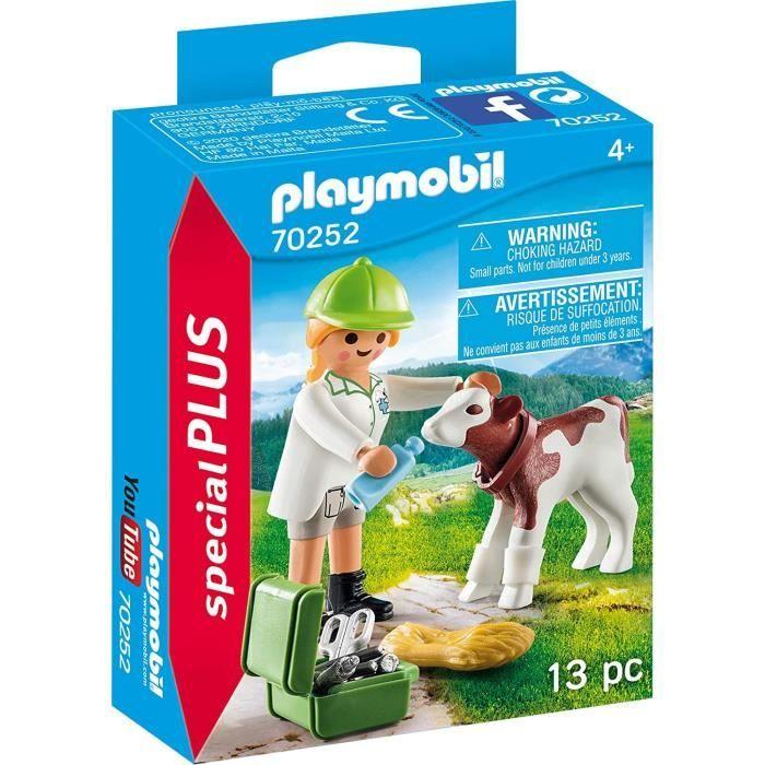PLAYMOBIL - 70252 - Vétérinaire Et Veau