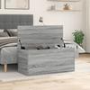 VidaXL Boîte de rangement sonoma gris 100x42x46 cm bois d'ingénierie, boîte à couvertures, coffre de rangement, boîte de 840665