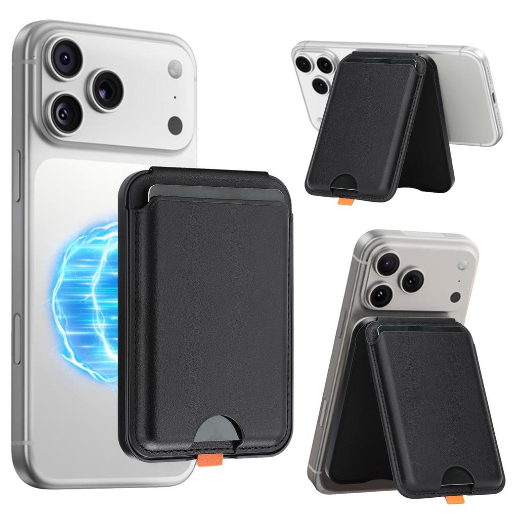 Magnetic Phone Case with Magsafe Ring and Foldable Card Holder Stand