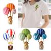 Cartoon Hot Air Balloon Brooch With Little Girl Lightweight Alloy Pin Decorative Accessories For Jackets Bags Hats