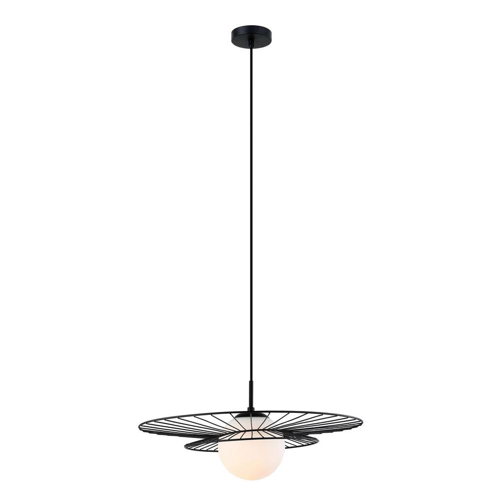Lampa Wisząca Alison 1 E27 Czarny Italux Mdm-4001/1 Bk