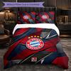 Set Biancheria da Letto Bayern Monaco Modello 3 Pezzi Morbida Copripiumino in Microfibra con Federe per Camera da Letto