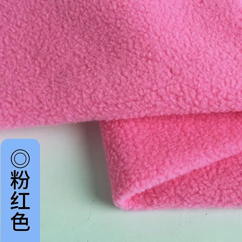 Polarfleece Tykt Stoff Kort Plysj Korallfleece Dukkestoff DIY Håndlaget Søm Høst Vinter Kåpe Klær Sjal Fôrstoff
