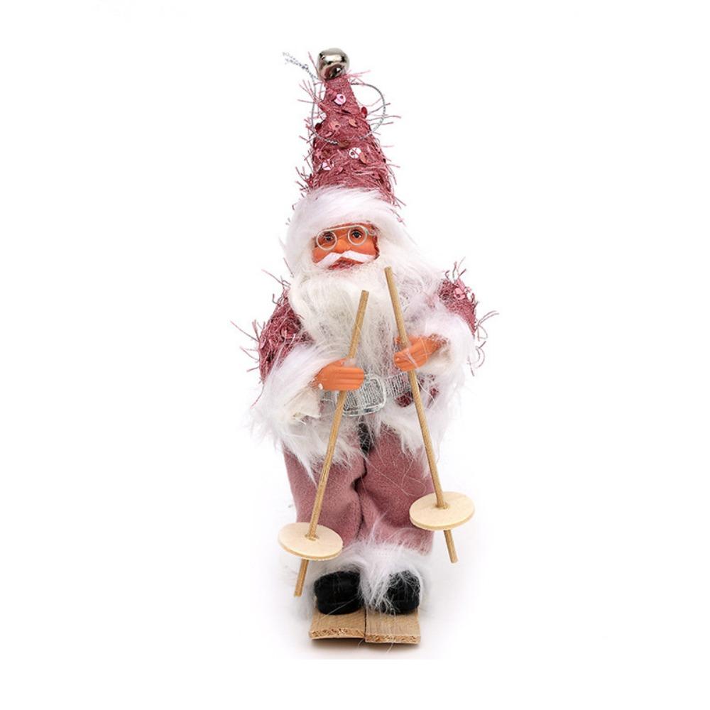 

Милые украшения в виде гнома-старика, креативные силиконовые рождественские поделки, декоративные скользящие сани, мультяшная фигурка Санта-Клауса