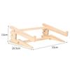 Support d'ordinateur portable en bois Bureau-genoux assemblé Élévateur pour ordinateur portable Support de refroidissement en bois Base de support renforcée