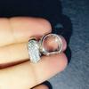 Micro-Inlaid Diamond Exquisite Fashion Earrings High-End All-Match Personality Earrings Ring Female Net Celebrity Fashion