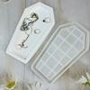 Coffin Shaped Resin Case Molds Resin Tray Molds for DIY Craft Jewelry Tray Jewelry Display Holder Earrings Tray