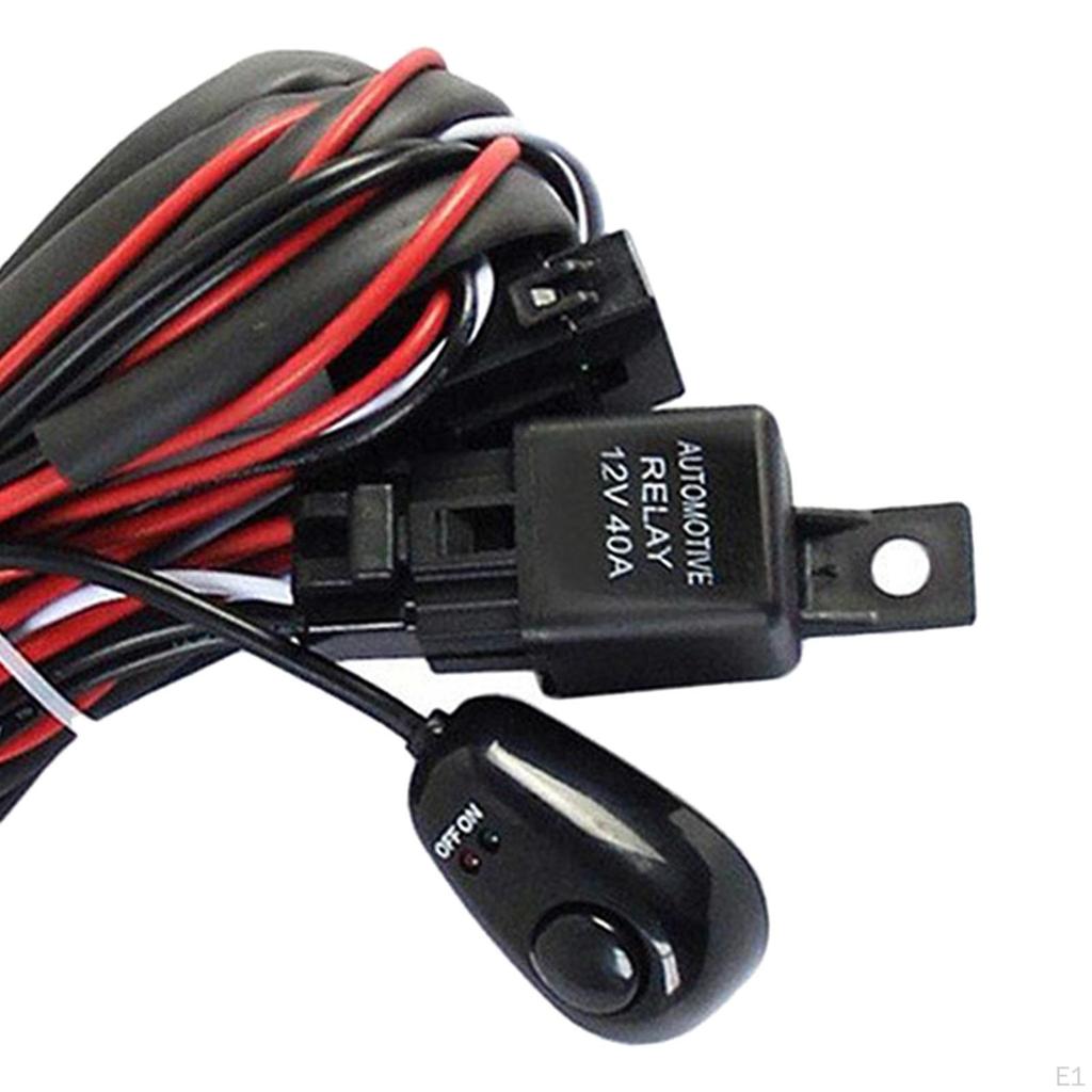 LED Work Light Bar Wiring Harness Set Auto Accessories High Performance DC 12V 40A Switch Power