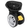 1 Pair Durable Mute Brake Luggage Wheels Replacement Swivel Black Universal Wheel Suitcase Wheels Luggage Repair