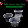 Disposable Round Clear Plastic Food Containers