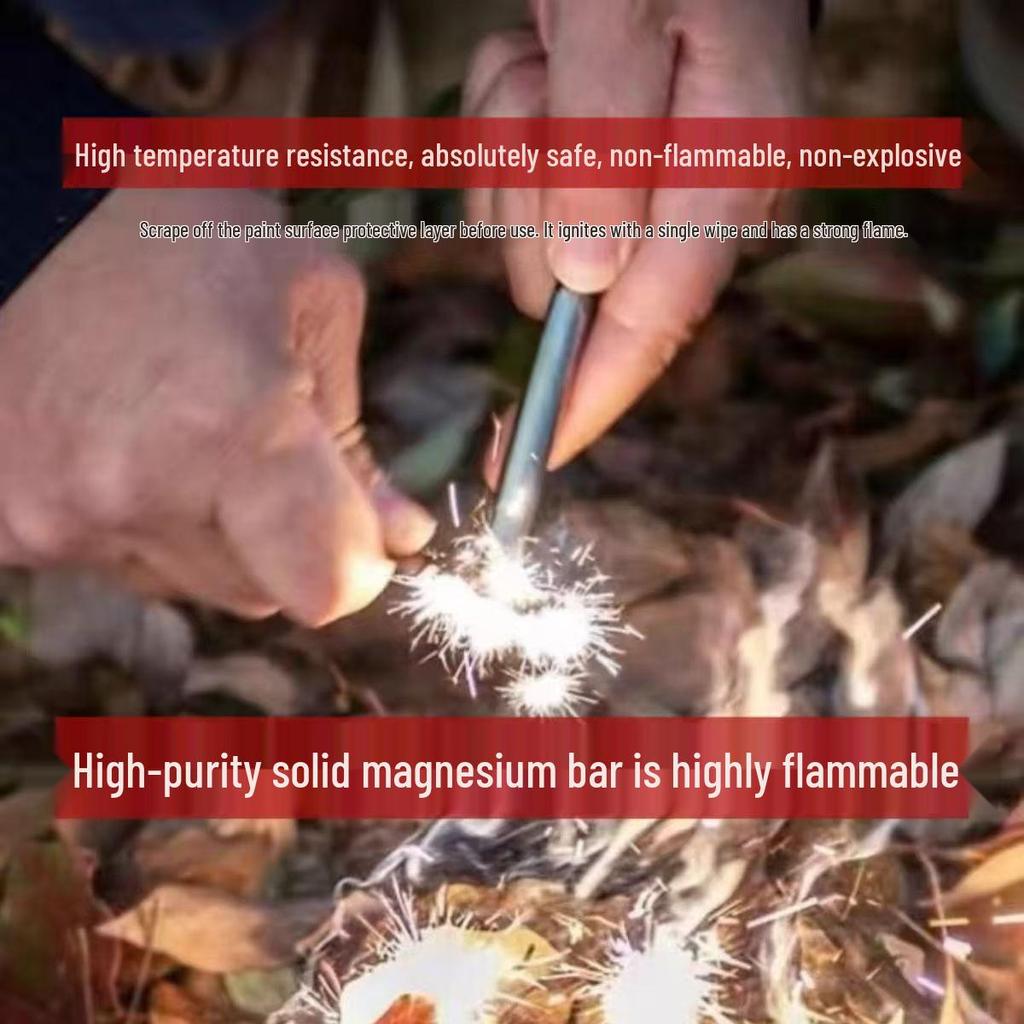 Outdoor Magnesium Fire Starter Stick for Wilderness Survival