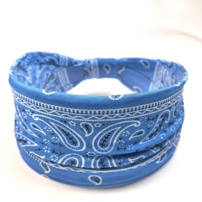 Women's Printed Headband Sports Hair With A Wide Edge Yoga Headband Soft Hair Band Headdress Bundle Hair Band