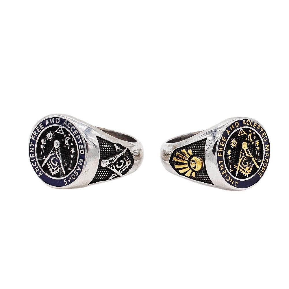 Accessories, European and American Retro Personality, Men's Blue, Rings Jewelry, Clothing, Accessories, Rings