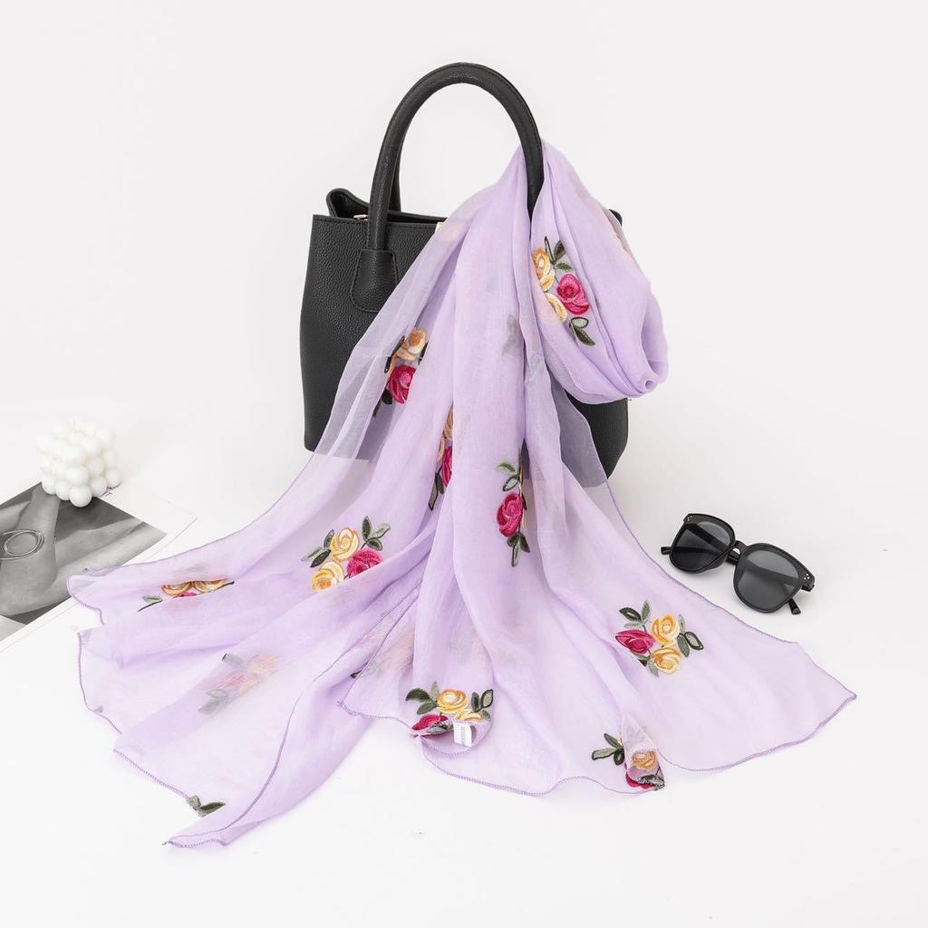 Ethnic Style Scarf for Women Fashion Yunnan Travel Outfit Summer Embroidery Embroidery Exterior