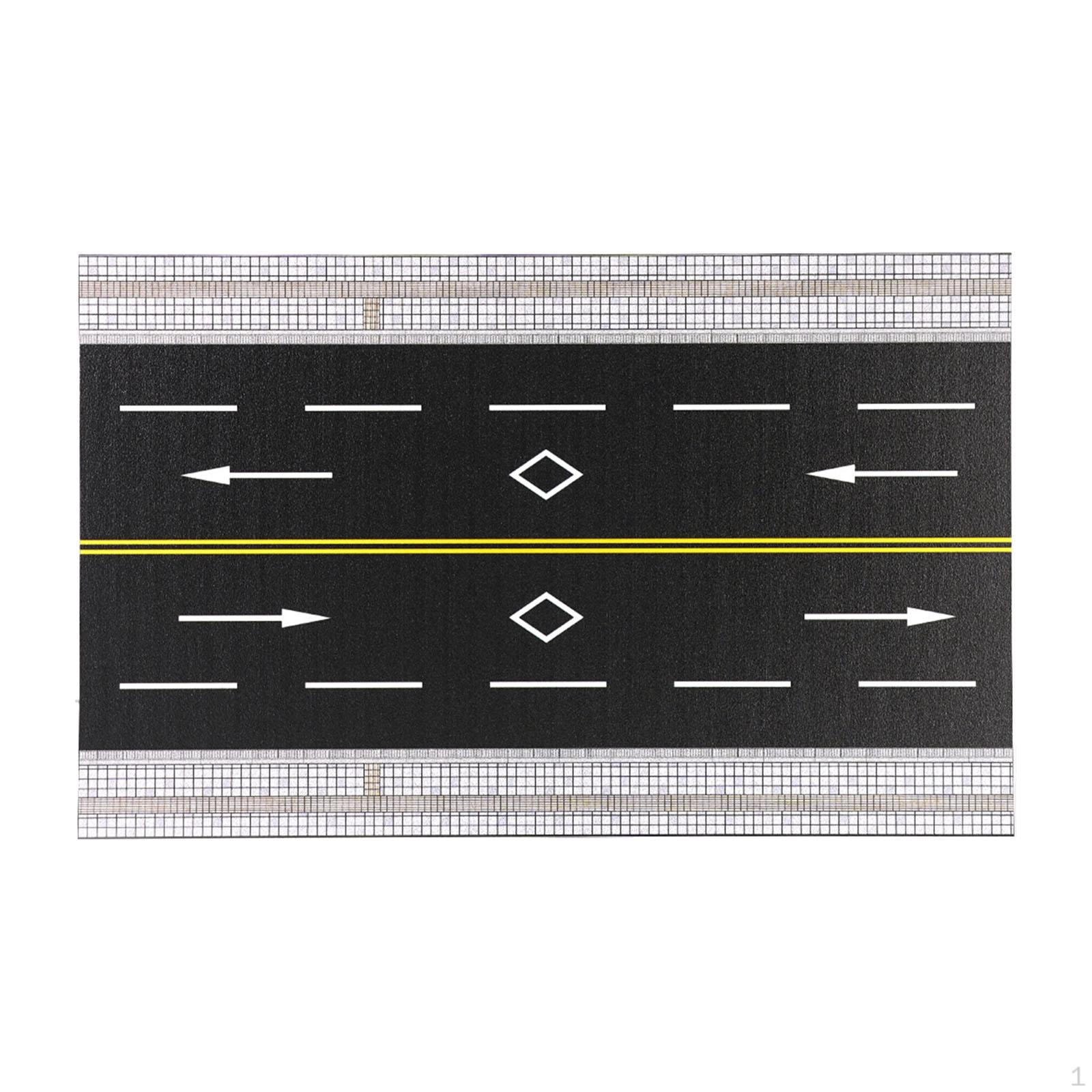 

1/64 Miniature City Street Road HO Scale Model for Micro Landscape, DIY Projects, Scenery Straight