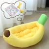 Cartoon Banana Pet Bed for Cats and Small Dogs - Teddy, Bichon, Pomeranian - Four Seasons Mat