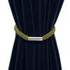 Strong Magnetic Curtain Tieback, Decorative Modern Rope Tie Back Buckle for Drapes, Window Curtain Holdback for Home Bedroom Office