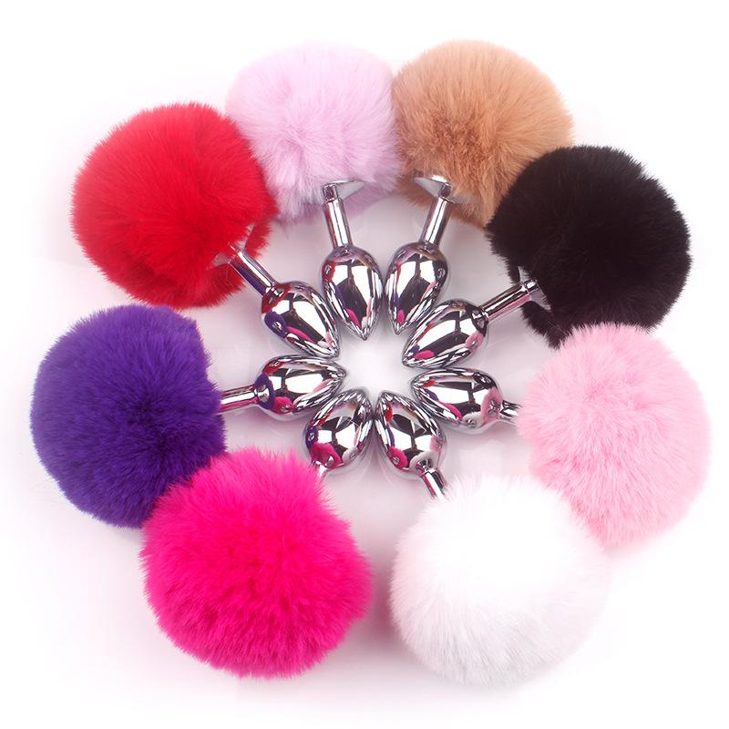 Anal Plug Kaninchen Schwanz Bdsm Rollenspiel Edelstahl Prostata-massagegerät Smooth Touch Metall Bunny Schwanz Sex Spielzeug für Frauen männer Homosexuell