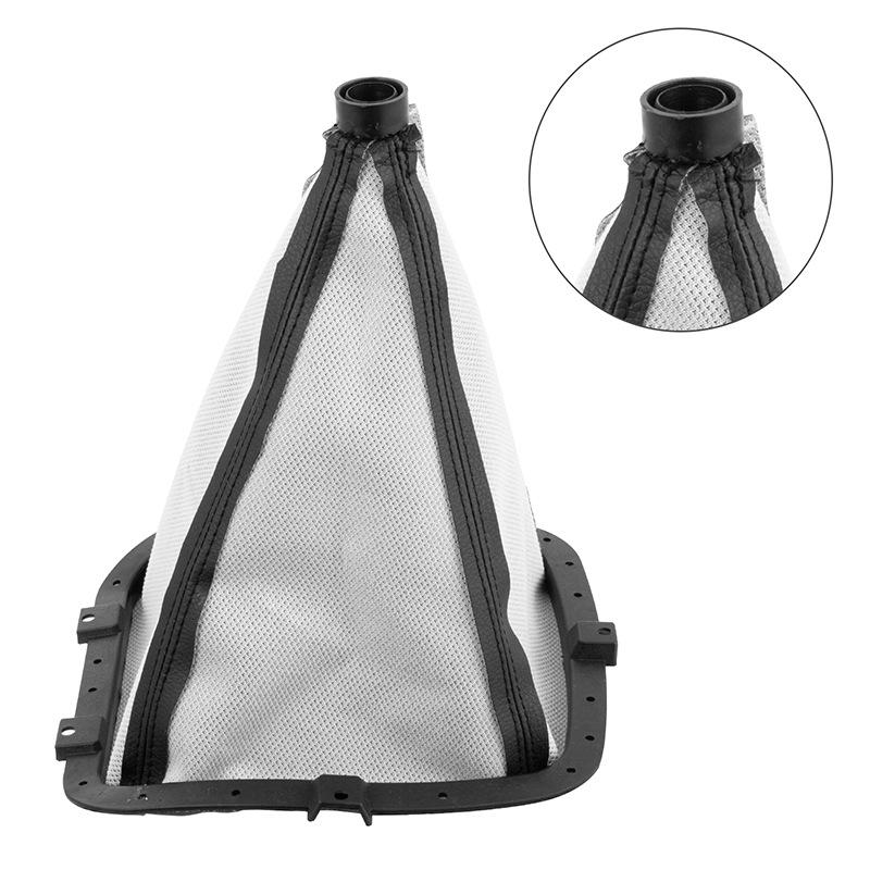 Leather Gear Lever Dust Cover for Great Wall H3 H5 - Silver Shift Handle Accessory