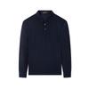 Herren Langarm-Poloshirt aus antibakterieller Wollmischung von Youngor