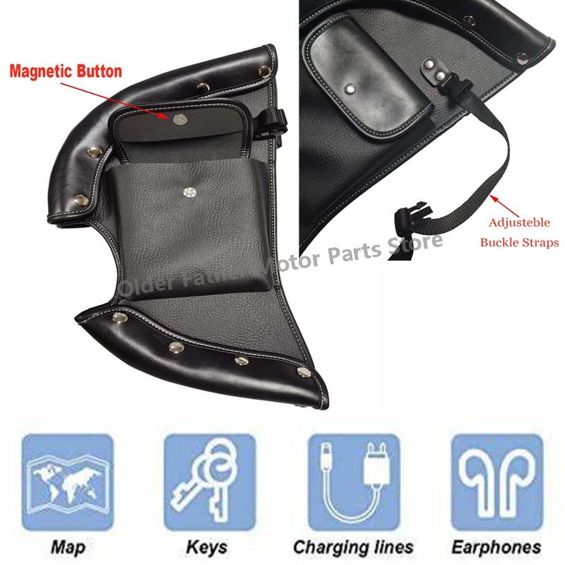 For Indian Chief Vintage Chieftain Roadmaster 2014+ Motorcycle Soft Lowers Chaps Leg Warmer Bags Crash Bar Bag Protection Rider