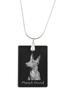 Pharaoh Hound, Kelb tal-Fenek – Crystal Pendant with Dog, Silver Necklace with Photo |