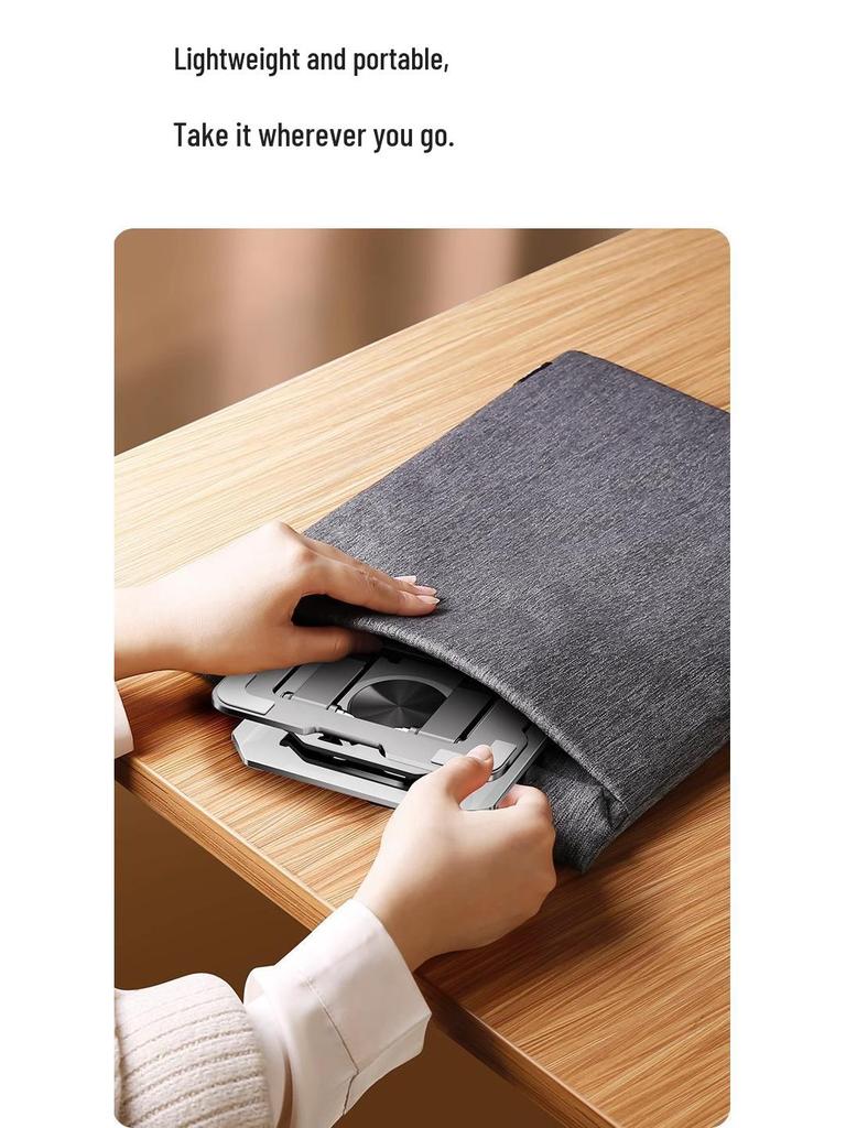 Foldable Aluminum Laptop & Tablet Stand with Heat Dissipation
