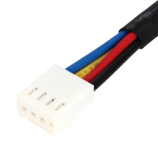 CPU Fan Speed Reduction Cable 4-Pin Male To Female PWM Temperature Control Noise Reduction Computer Cooling Fan Deceleration Line Speed Regulating