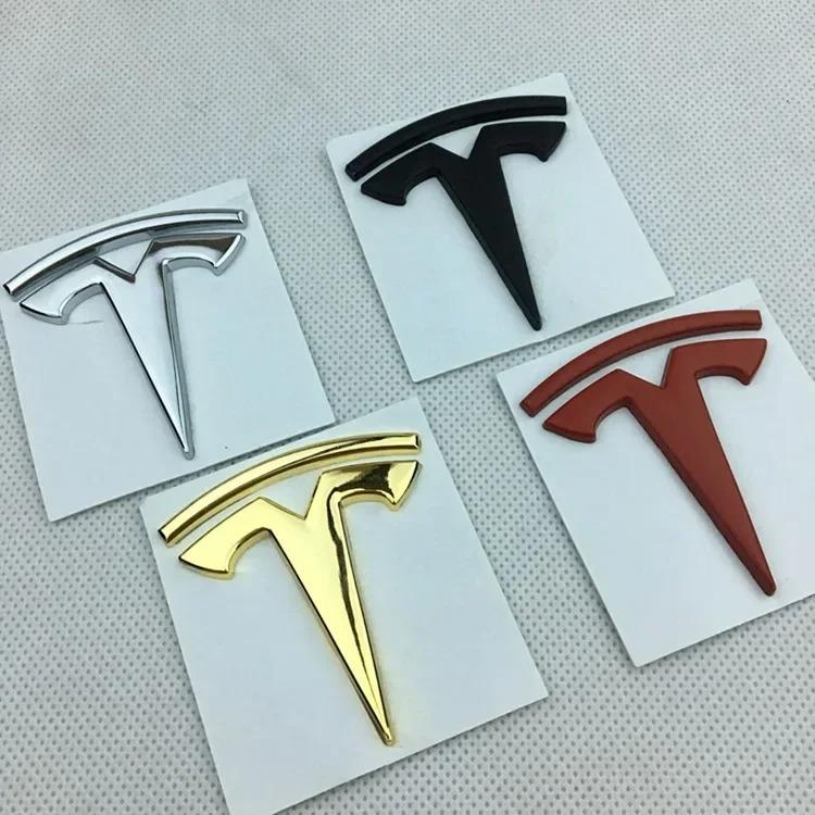 Hot Selling Car Decoration Stickers Tail Label Front Label Metal Logo for Tesla Model3/Y Personality Modification Black Label