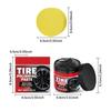100G Wheel Rims Maintenance Tire Rims Scratch Polishing Paste Scratch Refurbishment Paste with Sponge Wheel Hub Detailing